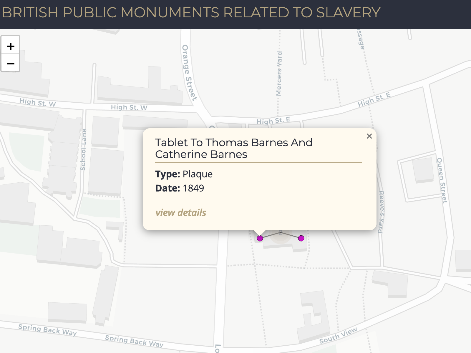 British Monuments Related to Slavery